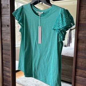 NWT Jane + Delaney shirt with cap sleeves